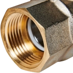 Кран шаровой полнопроходной STOUT - 1" (ВР/ВР, PN40, Tmax 150°C, ручка-бабочка черная)