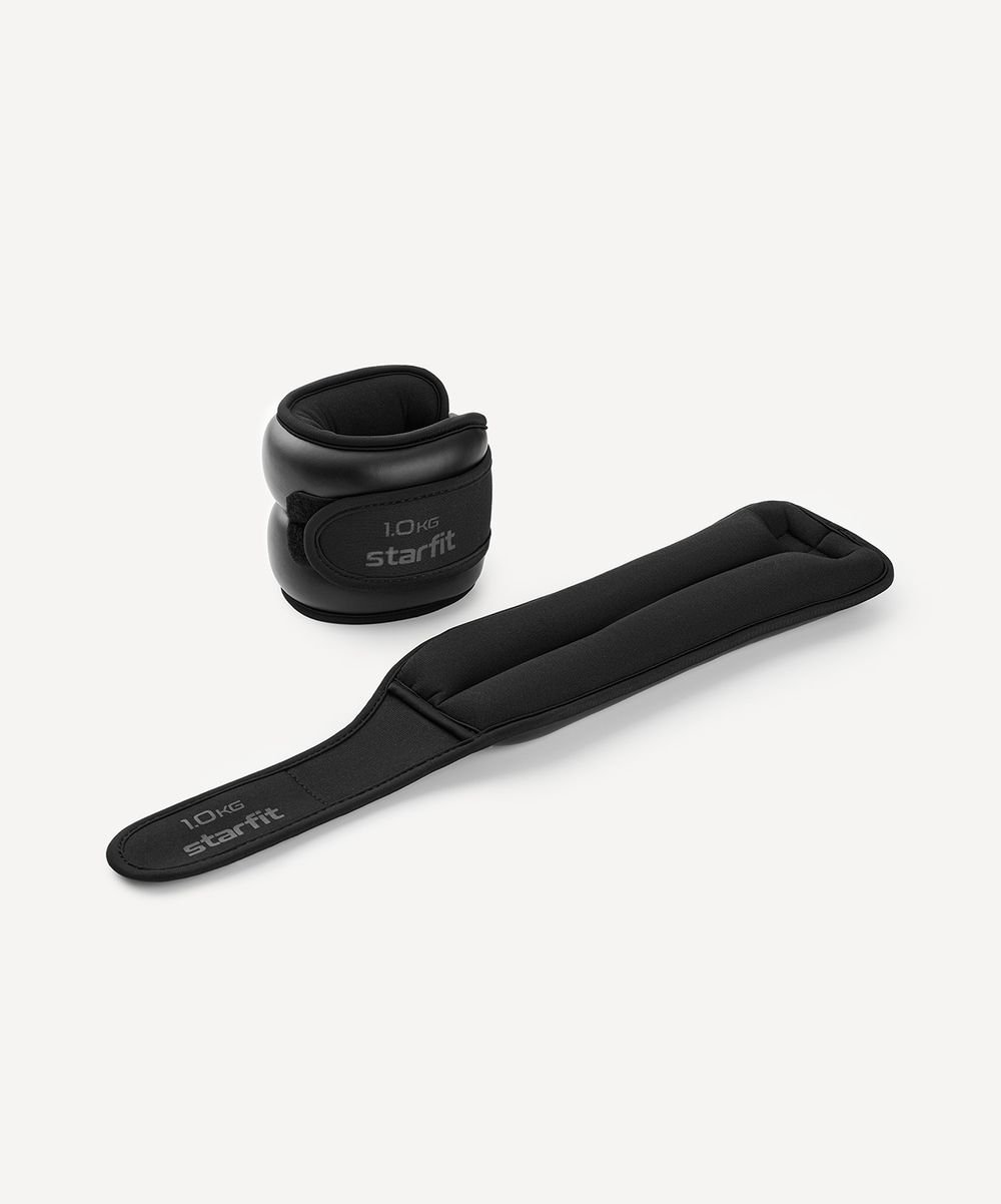 Утяжелители STARFIT WT-701, 1 кг, черный
