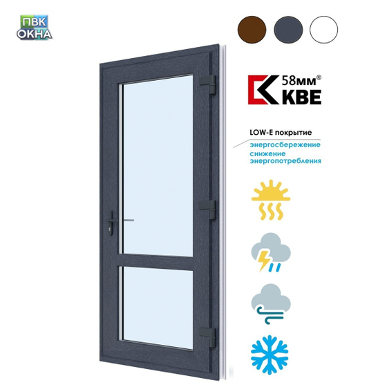 Пластиковая дверь входная KBE