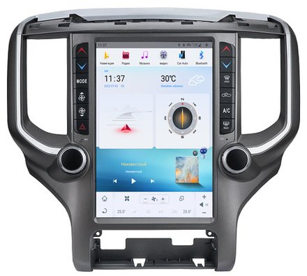 Магнитола для Dodge Ram 2018+ - Carmedia ZF-1265-Q6 вертикальный экран в стиле "Тесла" на Android 11, 8Гб+128Гб, CarPlay, 4G SIM-слот