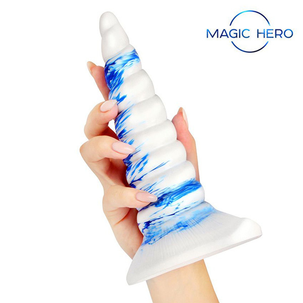 Фантазийный спиралевидный фаллоимитатор 20см Bior Toys Magic Hero MH-13005