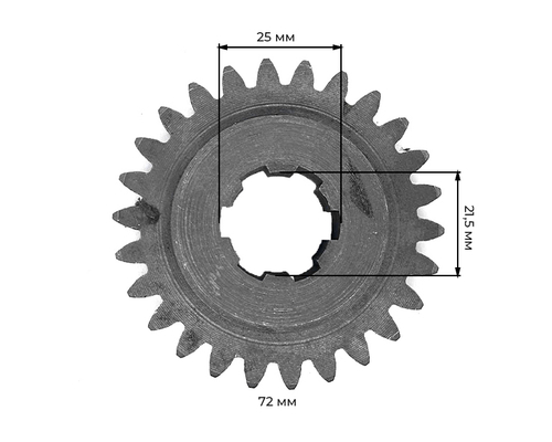 Шестерня привода масляного насоса гидравлики Z-6/26 Xingtai 120/220