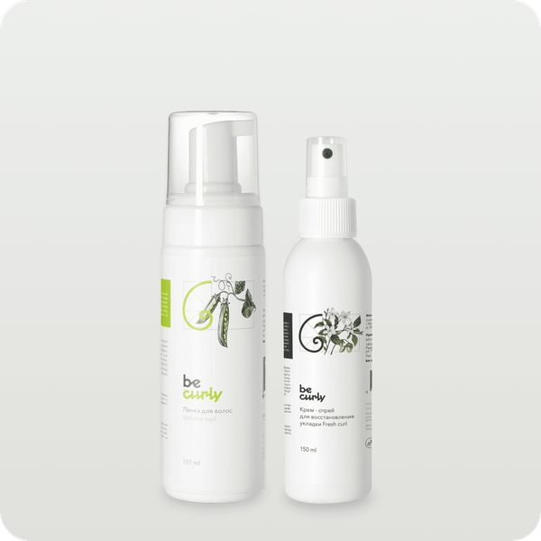 Пенка Volume curl + Крем - спрей Fresh curl
