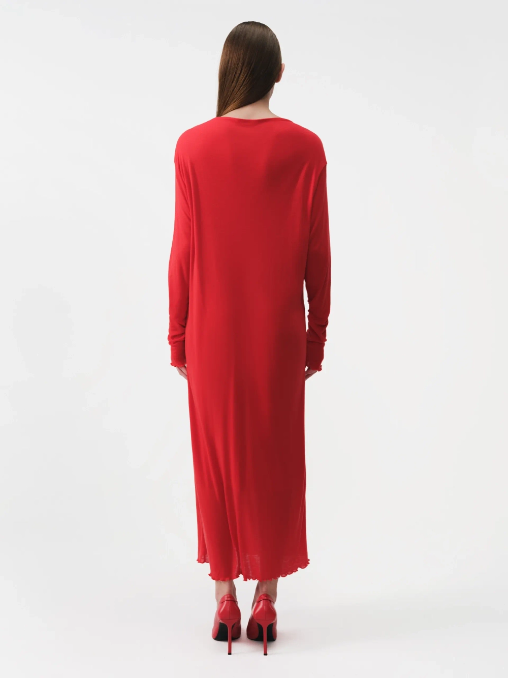 Платье миди из кашемира OLA OLA