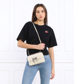 Кожаная сумка-мессенджер LOVE ONE MINI DC Pinko - белый(100074 A0GK)