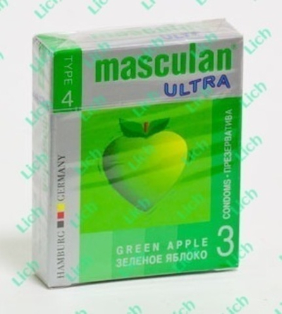 Презервативы Masculan Ultra с ароматом яблока