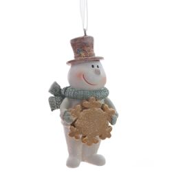 GAEM Изделие декоративное подвесное "Снеговики", L4 W3 H8,5 см, 3в.