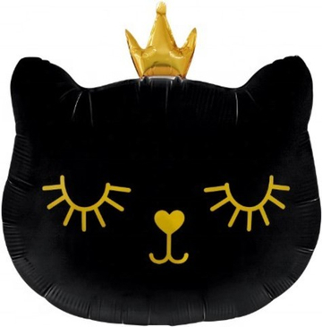Фигура "Чёрная кошечка с короной"
