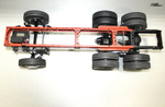 The middle frame for a tractor truck with a wheel formula of 6x2 / 6x4. Length 500mm