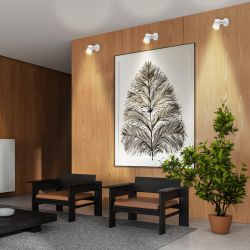 OL4 GU10 WH Подсветка ЭРА Накладной, белый