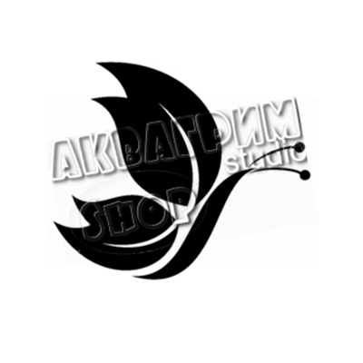 Трафарет для блеск тату "Бабочка №4