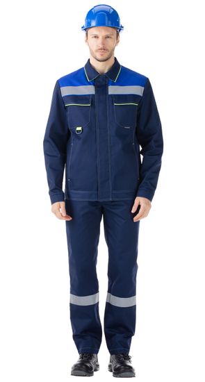 Костюм "Джокер" 240 брюки (т.синий/василек/лайм)