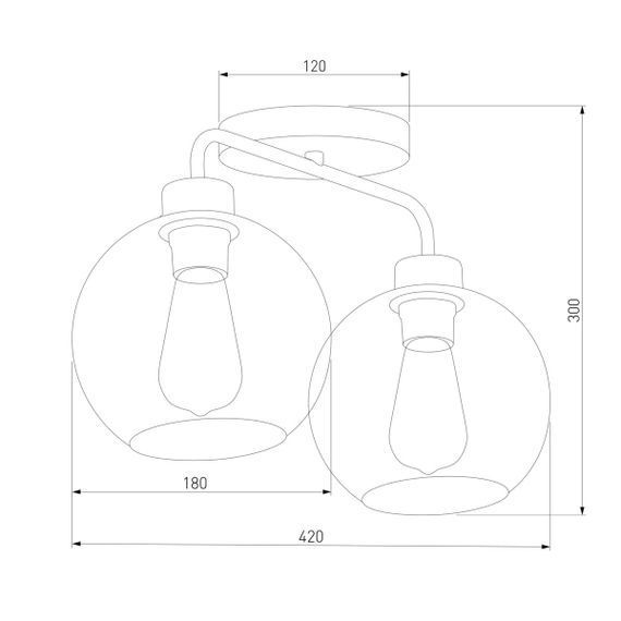 Потолочная люстра TK Lighting 4021 Bari