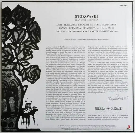 Leopold Stokowski Rhapsodies LP