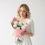 "Букет радужных диантусов" – фото букета, с доставкой по Южно-Сахалинску в цветочном магазине FloArt