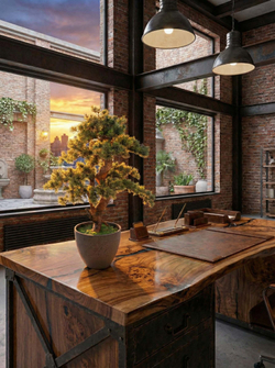 Бонсай Кедр 65см в кашпо Лофт Нео