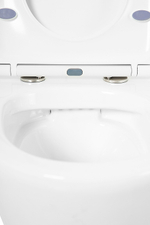 Комплект унитаза с инсталляцией BelBagno Tre BB8001CHR/SC/BB002-80/BB005-PR-CHROME с сиденьем Микролифт и клавишей смыва Хром глянцевый
