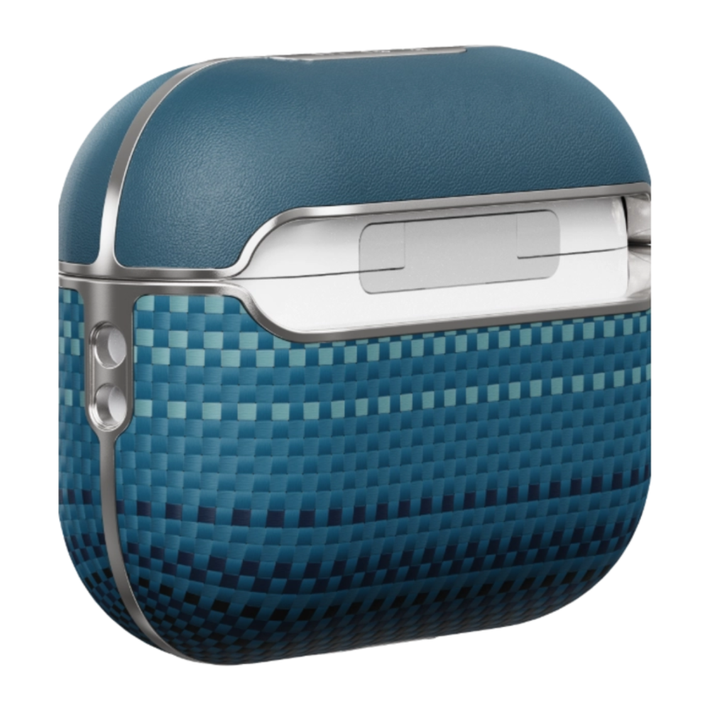 Арамидный чехол MagSafe PITAKA MagEZ Case для AirPods Pro 2 Тонкий гибридный чехол из арамидного волокна и полиуретановой кожи