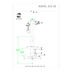 SL6101.213.01 Люстра подвесная ST-Luce Золотистый/Белый LED 1*15W 3000K