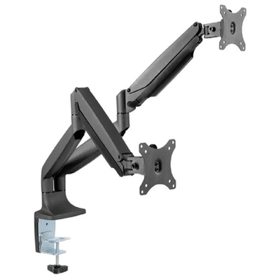 ONKRON G200 чёрный (Для двух экранов с диагональю 13"-32" Допустимая нагрузка: 2 x (1- 9 кг) VESA: 75x75, 100x100 мм)