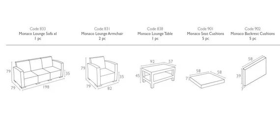 Monaco Lounge Set XL