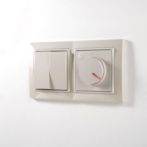 Терморегулятор электромеханический для теплого пола Werkel слоновая кость W1151103 4690389155710