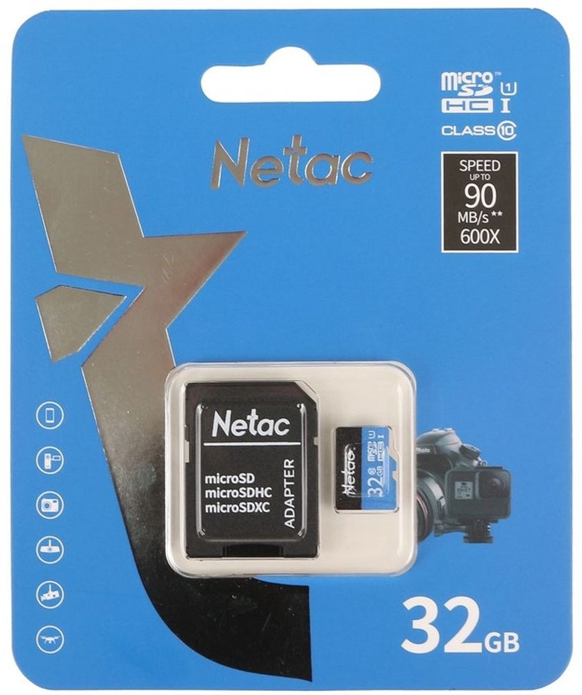 Карта памяти Netac P500 Standart NT02P500STN-032G-R 32 Гб