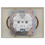 SKANDY Розетка 2-местная с заземлением с защитными шторками 16А в сборе SK-R07Sh шампань IEK