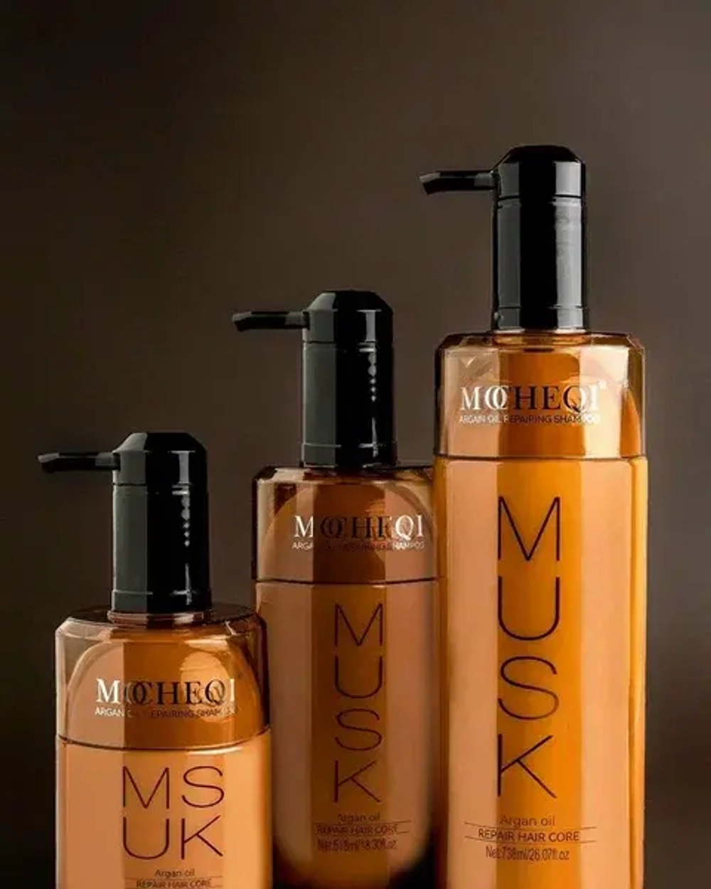 Шампунь реконструирующий с маслом арганы MOCHEQI Musk