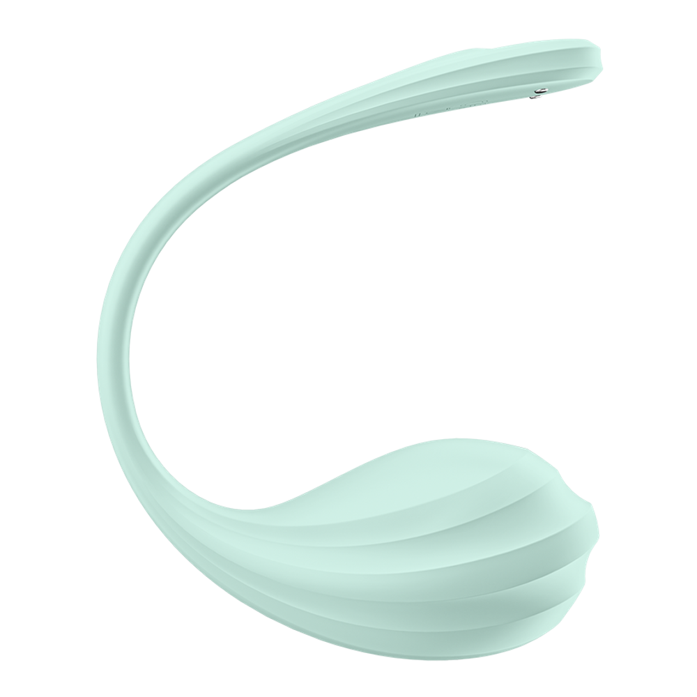 Виброяйцо Satisfyer Smooth Petal, мятный