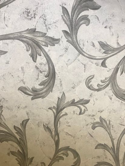 Обои ART винил вспен. на флизе 1,06х10 "MELANGE"  черный на сером