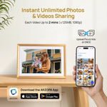 Цифровая фоторамка Arzopa D10 Gold Wi-Fi, 10,1-дюймовый сенсорный экран IPS, разрешение 1280x800