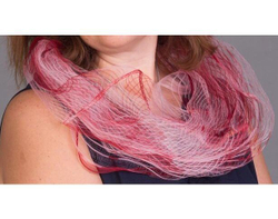 Шарф шелковый Ysabel красный Франция фото