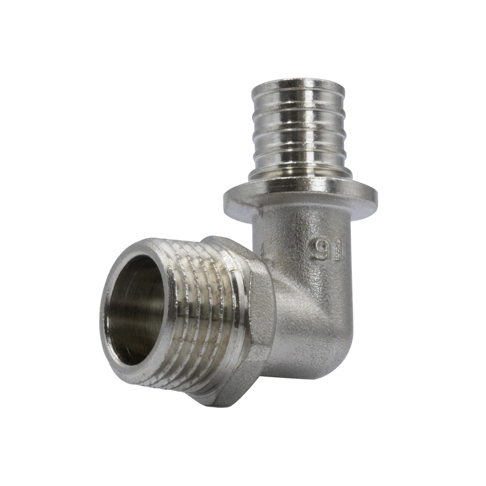 Уголок аксиальный 16 (2,2) х 1/2'' с наружной резьбой VRT®