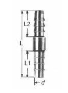 Соединитель ремонтный для полиамидной трубки ID 03