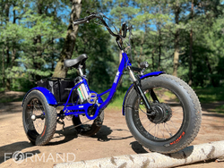 Электрический трицикл фэтбайк GreenCamel Трайк-F20 (500W 12Ah), Красный