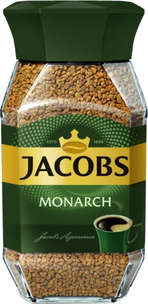 Кофе растворимый Jacobs Monarch, стеклянная банка 95 г