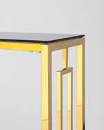 Консоль БРУКЛИН 115*30 золото стекло smoke