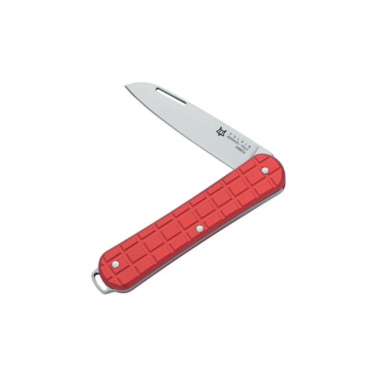 Нож Fox Knives FX-VPGP130 RD Vulpis - нож складной, рук-ть красная. алюм. "Granade Pattern", клинок N690Co
