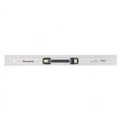 Линейка-уровень, 600 мм, металлическая, пластмассовая ручка 2 глазка Matrix