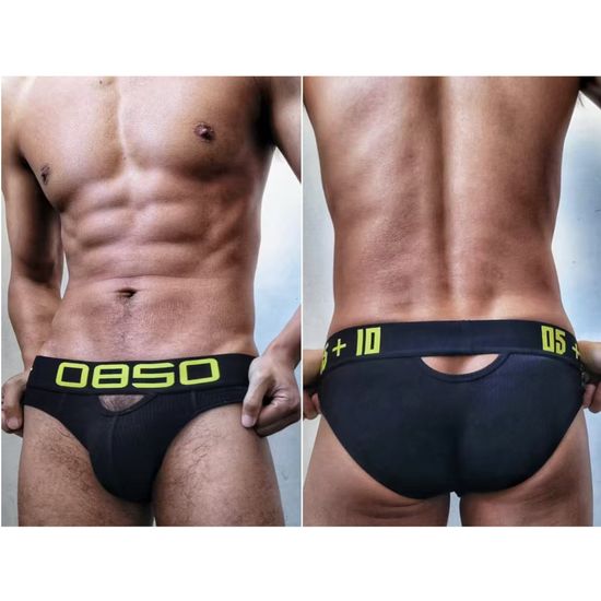 Мужские трусы брифы черные BS BS3513-2