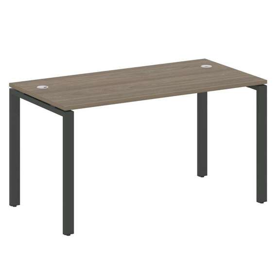 Metal System Стол письменный на П-образном м/к БП.СП-3 Вяз Благородный/Металл Антрацит 1400*720*750