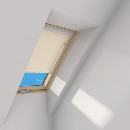 Рулонная штора на крючках FAKRO 66х118 Бежевая (007)