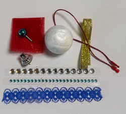 Новогодняя игрушка своими руками "Чудо-Шар. Королевский орнамент".