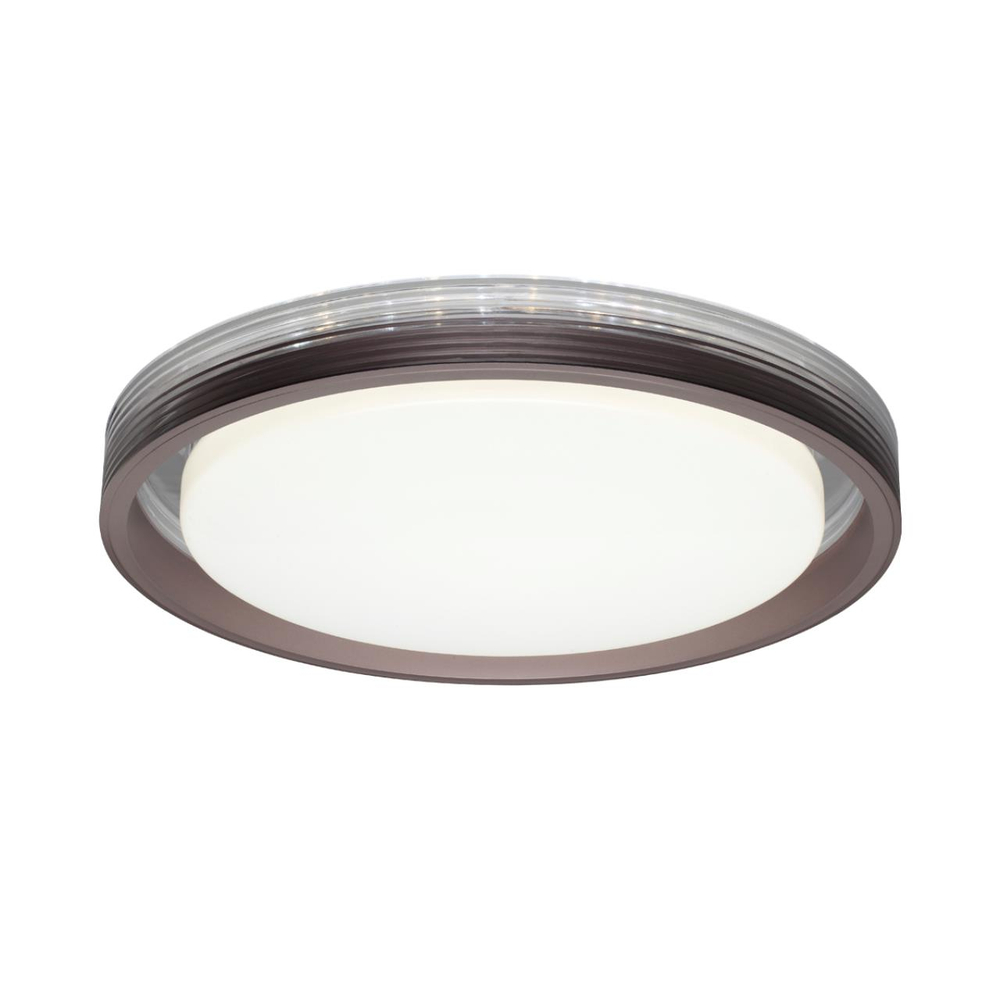 7698/DL MARON SN 148 Светильник пластик/кофе/прозрачный LED 48Вт 3000-6000K D475 IP43 пульт ДУ MEDEN