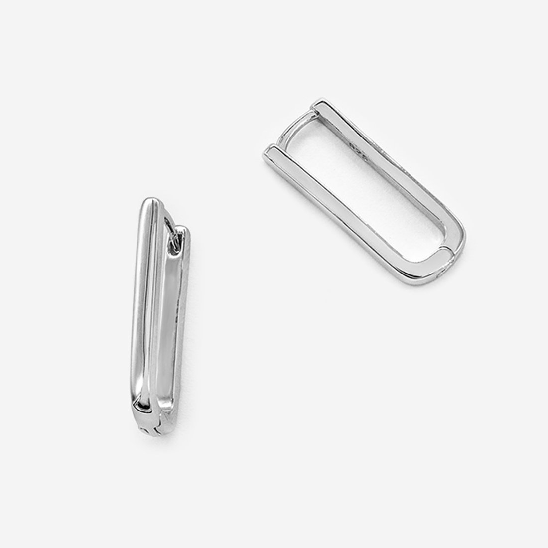 Швензы-овалы (Конго, Бублик) "Графика" 25*2,5мм, родирование