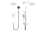 Душевая система с термостатом встраиваемая WONZON & WOGHAND STICK, Хром (WW-88929010-CR)