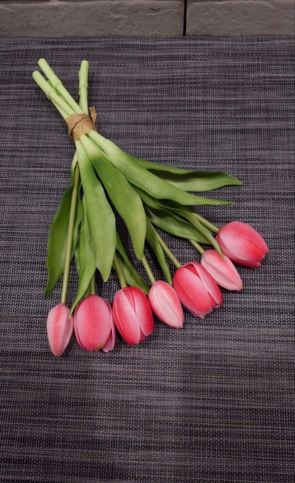 Тюльпаны 30 см 7 цветов / #08 (ярко-розовые)