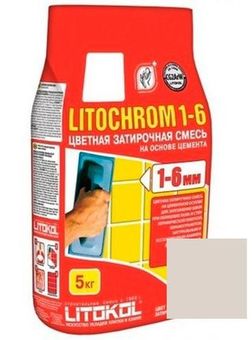 Затирка Litochrom 1-6 C.20 (светло-серая) 5 кг