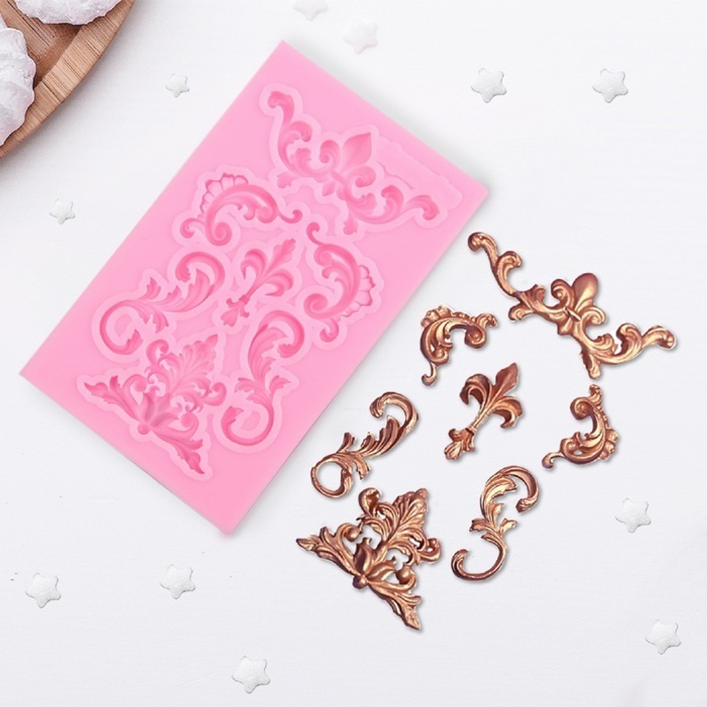 Молд силиконовый "Лепные узоры"